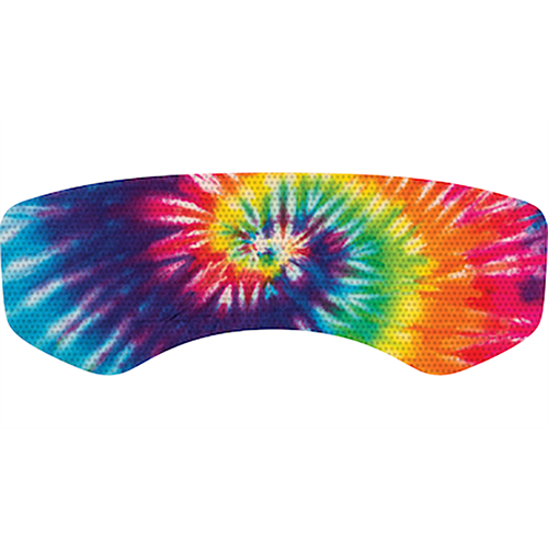 Tie-Dye rainbow lens wrap with spiral pattern 