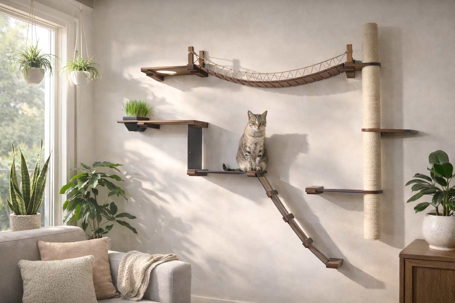 The Expedition - Cat Jungle Gym Wall System Cat Condo Catastrophic Creations