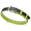 Soft Leather Dual-Color Flat Dog Collar Lime Green 19-24" 1" Dog Collar Dogline