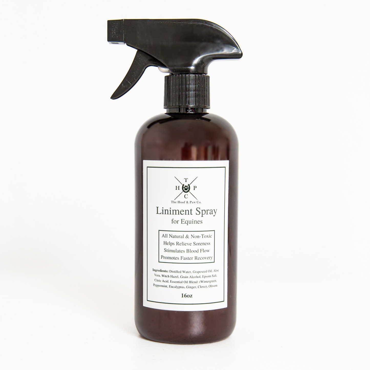Liniment Spray for Horses - 16oz The Hoof & Paw Co.