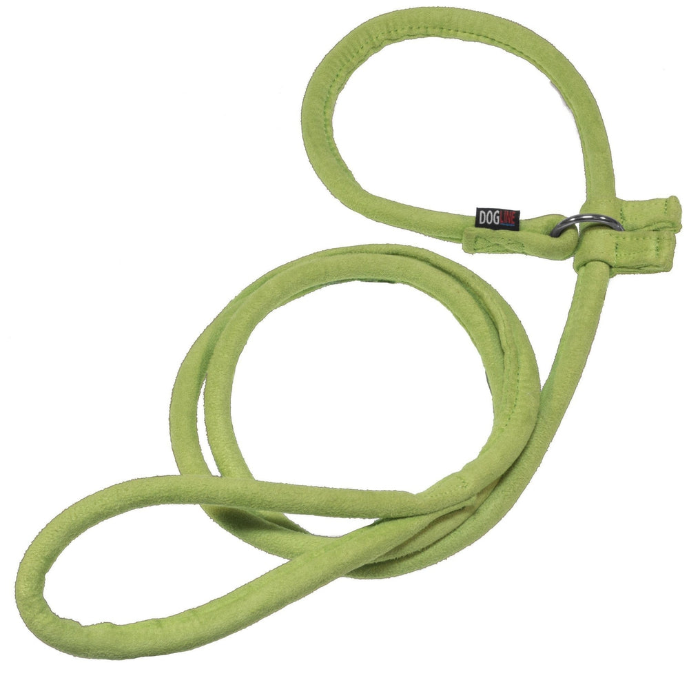 Comfort Microfiber Round Slip Lead Lime Green 5' Dog Leashes Dogline