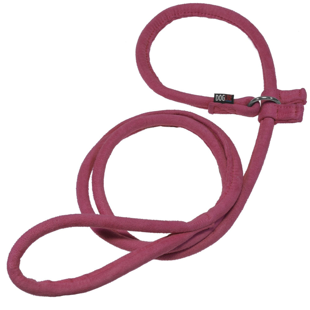 Comfort Microfiber Round Slip Lead Pink 5' Dog Leashes Dogline