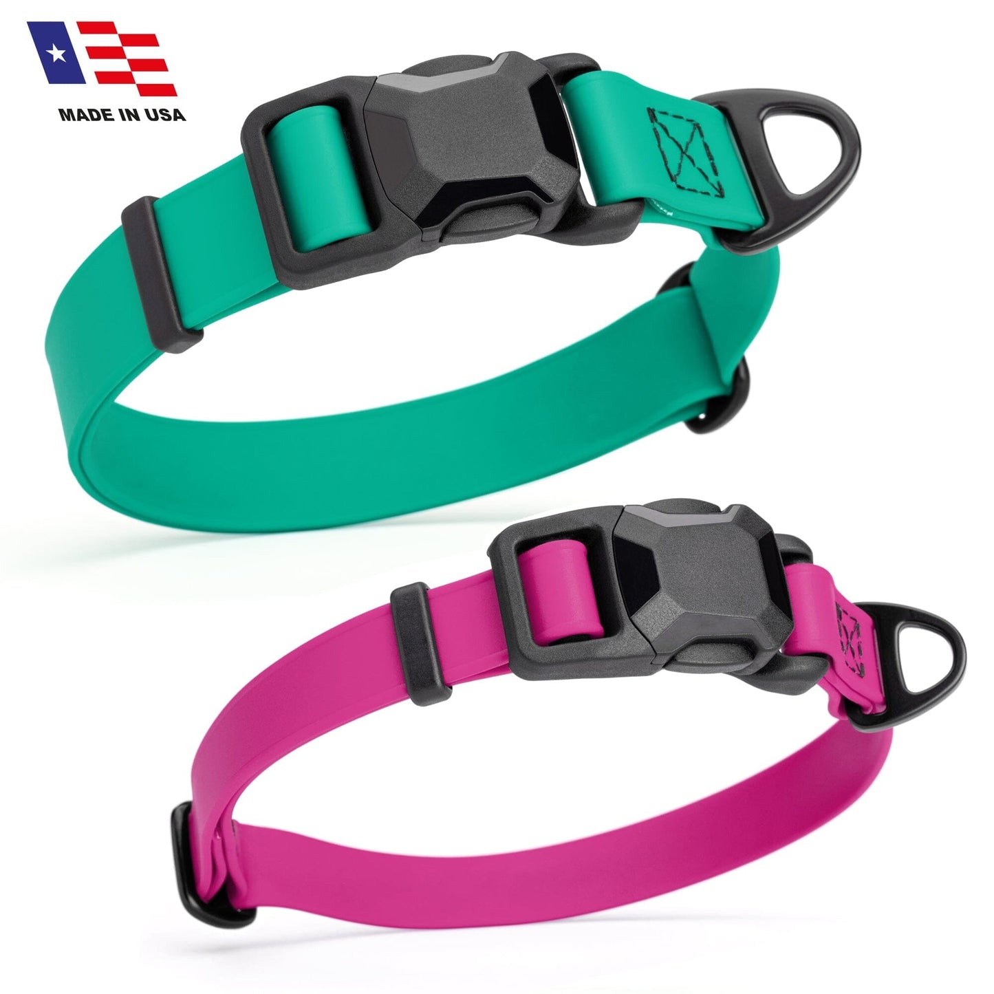 Biothane Waterproof Dog Collar with Magnetic Quick Release Buckle Dog Collars Dogline
