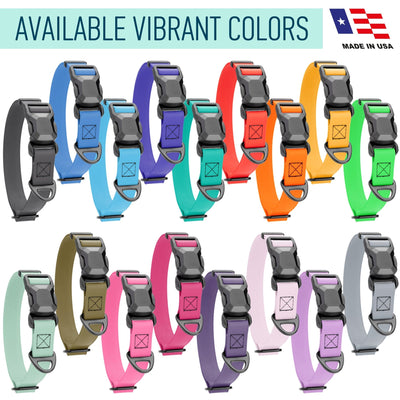 Biothane Waterproof Dog Collar with Magnetic Quick Release Buckle Dog Collars Dogline