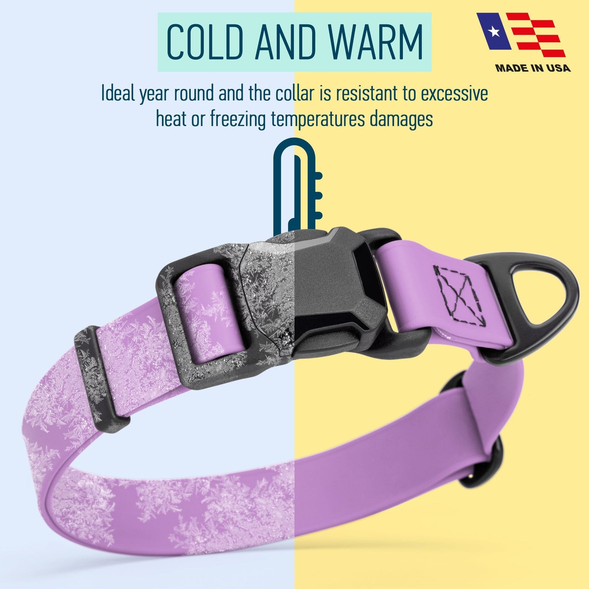 Biothane Waterproof Dog Collar with Magnetic Quick Release Buckle Dog Collars Dogline