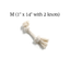 Boba & Vespa 100% Organic Cotton Rope Dog Toy - 5 Sizes M (1" x 14" with 2 knots) Dog Ropes The Kind Pet