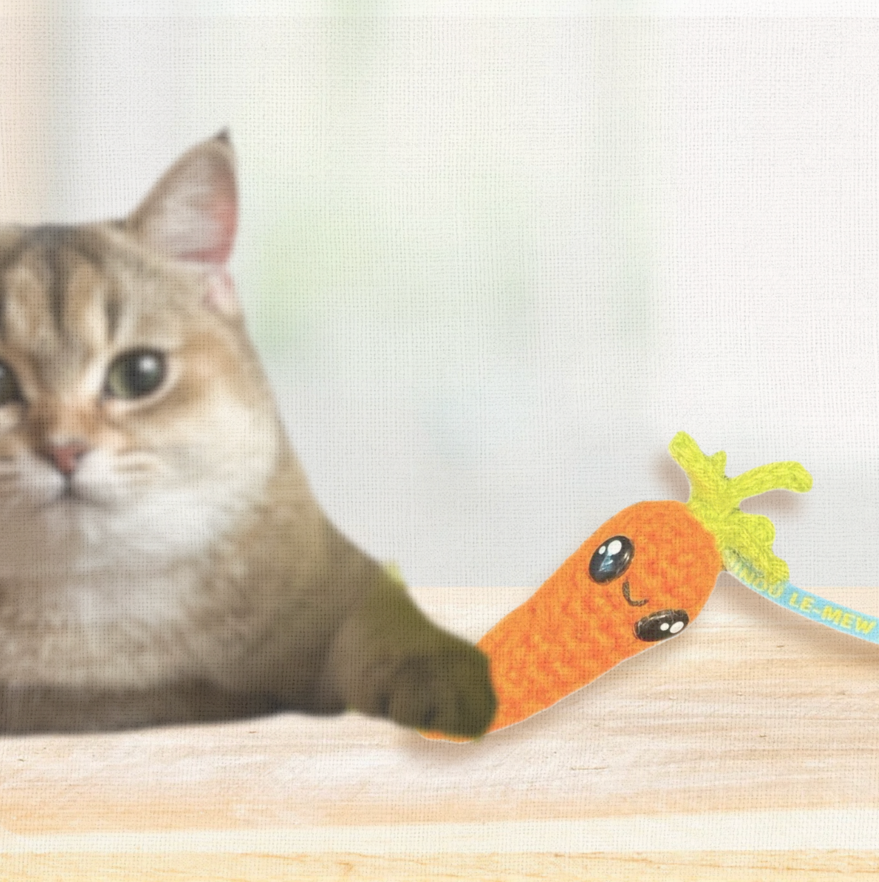 Lulu the carrot | lightweight cat toy cat toy Chunkles