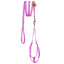 Step-In Nylon Dog Harness + Optional Flower Dog Leash Pink Dog Harnesses Dogline