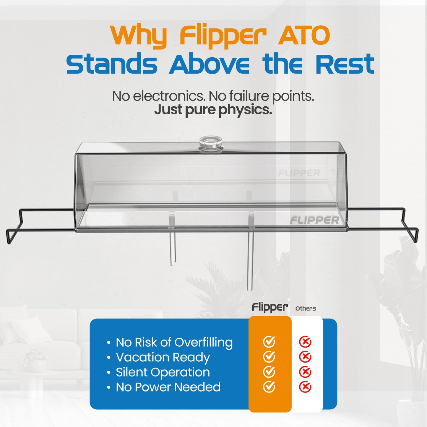 Flipper Auto Top Off (ATO) Reservoir Flipper Aquarium Products