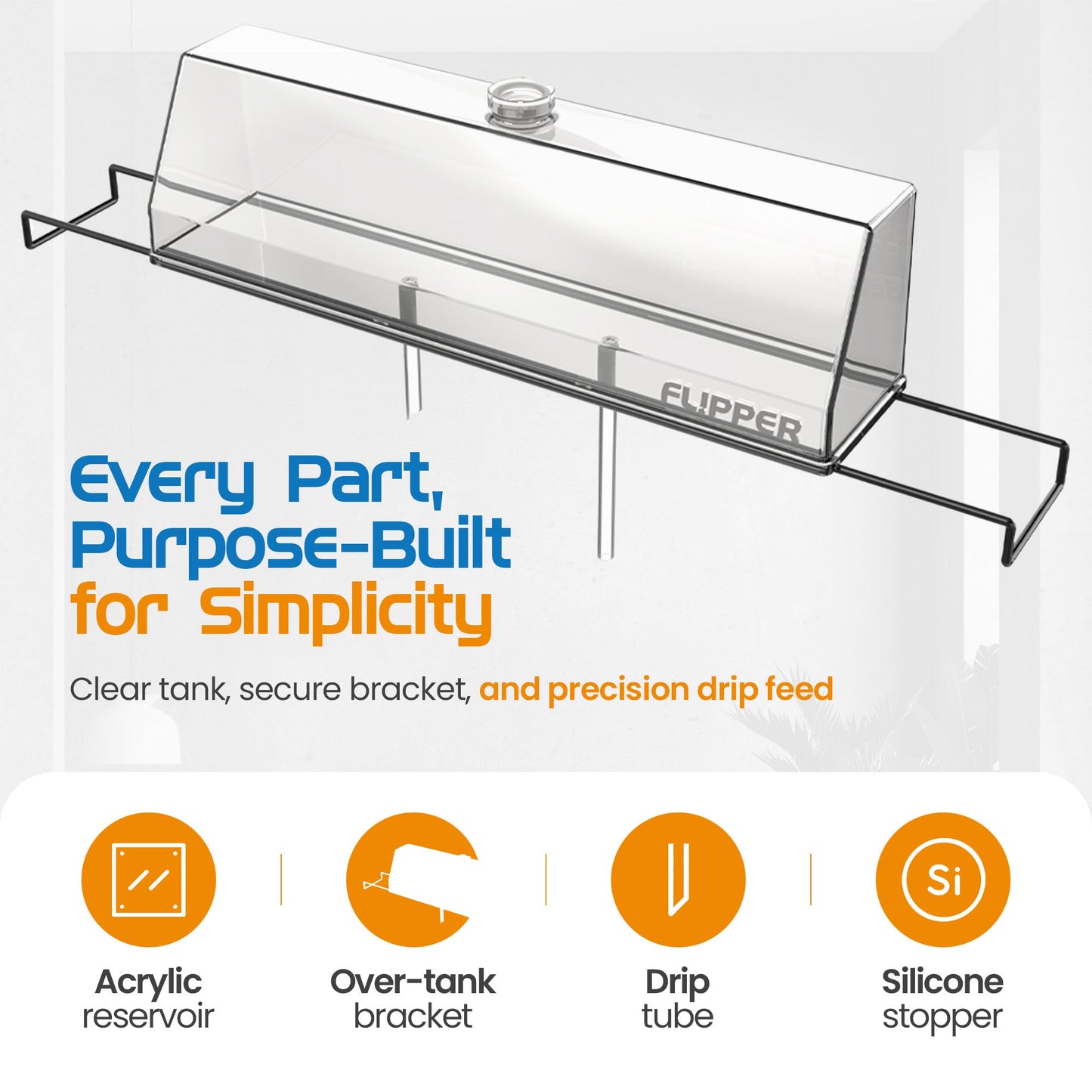 Flipper Auto Top Off (ATO) Reservoir Flipper Aquarium Products