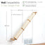 Slanted Cat Scratcher for Wall Natural Bamboo 3-Tier Single None Cat Scratcher Catastrophic Creations