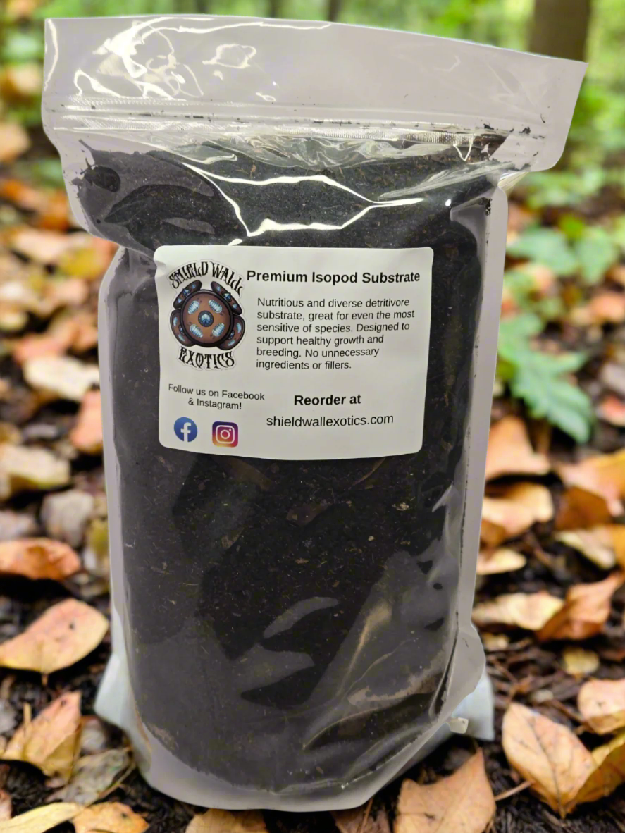 Premium Isopod Substrate - Promotes Healthy Growth and Breeding! 1 Gallon Soil Shield Wall Exotics