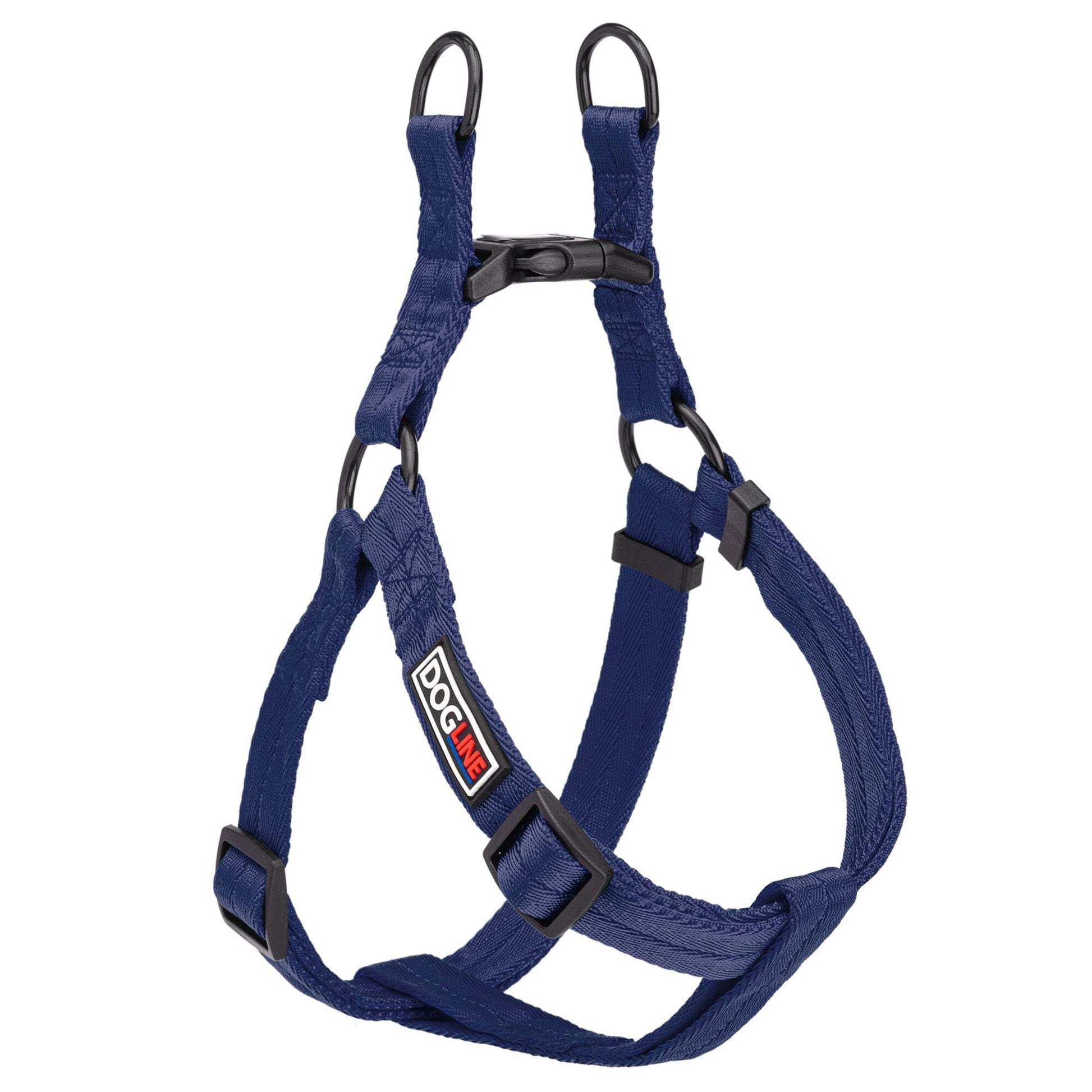 Nylon Flat Step-In Dog Harness Navy Blue Dog Harnesses Dogline