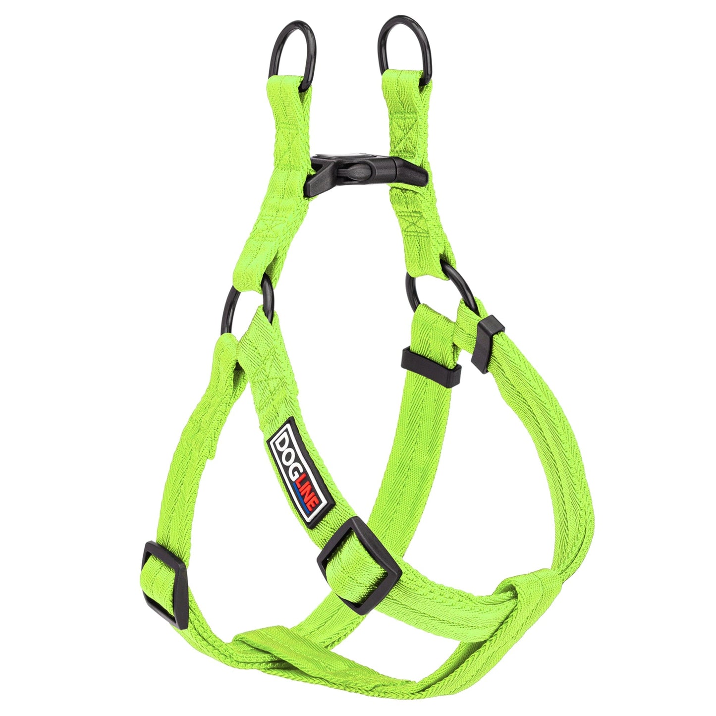 Nylon Flat Step-In Dog Harness Green Dog Harnesses Dogline