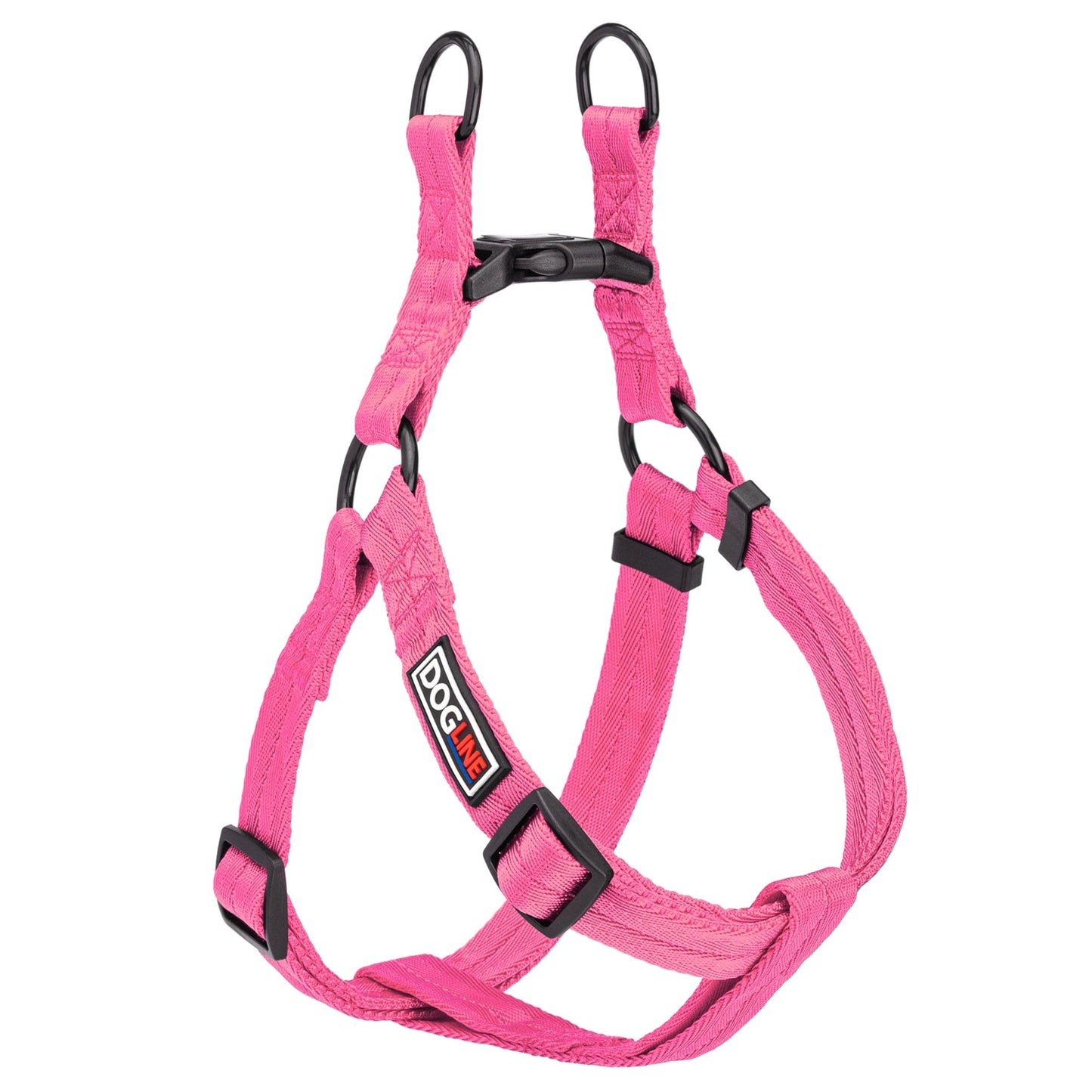 Nylon Flat Step-In Dog Harness Pink Dog Harnesses Dogline