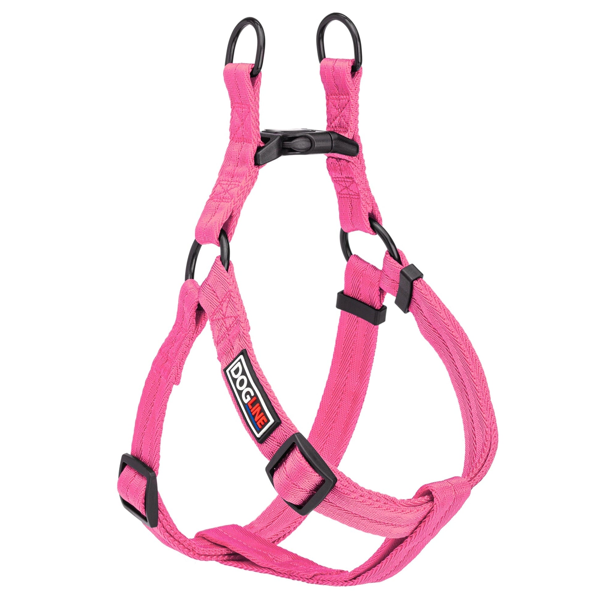 Nylon Flat Step-In Dog Harness Pink Dog Harnesses Dogline
