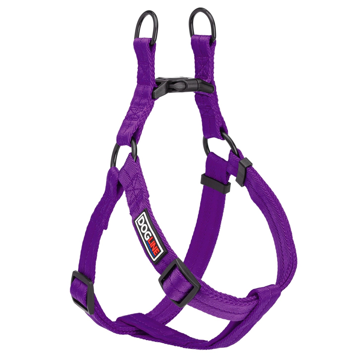 Nylon Flat Step-In Dog Harness Purple Dog Harnesses Dogline