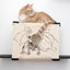 Cat Cubby for Wall - Covered Cat Bed Onyx Bamboo Baby Dragon Catastrophic Creations