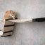 The Raceway - Wall Mounted Cat Hammock Onyx Bamboo Natural Canvas Cat Hammock Catastrophic Creations