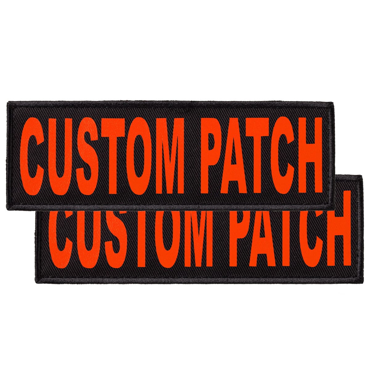 Personalized Removable Patches (Set of 2) Orange Dog Harnesses Dogline