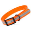 Biothane Translucent Reflective Dog Collar Orange Dog Collar Dogline