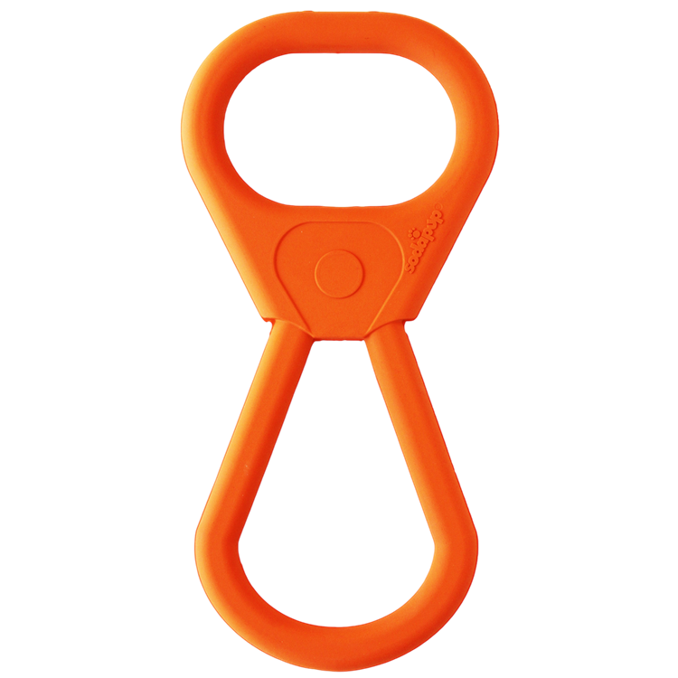 Pop Top Rubber Tug Toy for Interactive Play Pop Top Tug Toy Rubber Dog Toys SodaPup/True Dogs, LLC