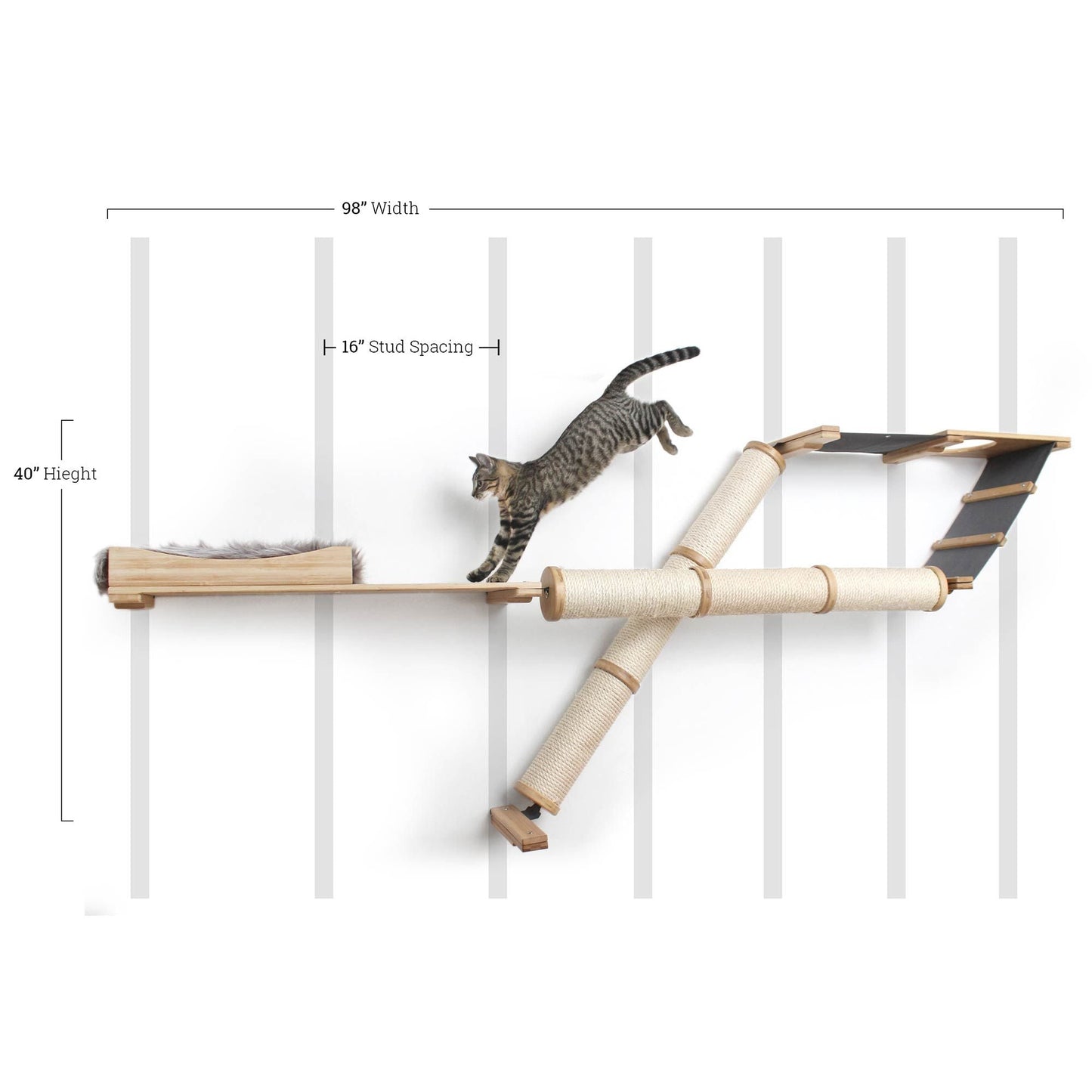 The Plateau - Horizontal Cat Scratcher Bed Set Cat Scratcher Catastrophic Creations