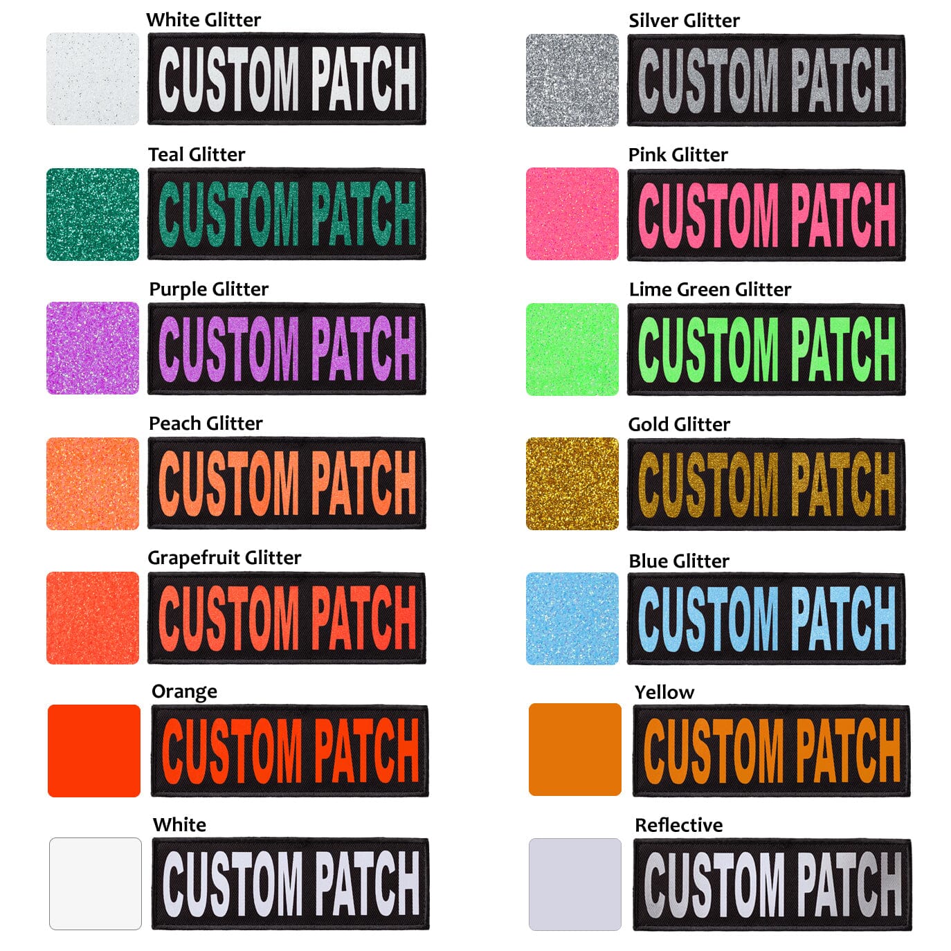 Personalized Removable Patches (Set of 2) Dog Harnesses Dogline