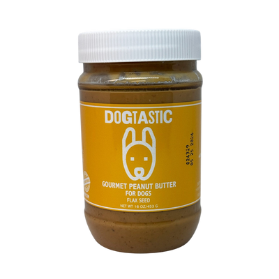 Dogtastic Peanut Butter for Dogs with Flax Seed - Xylitol-Free | USA Made - 50% off Peanut Butter - Flax Seed TREATS SodaPup/True Dogs, LLC