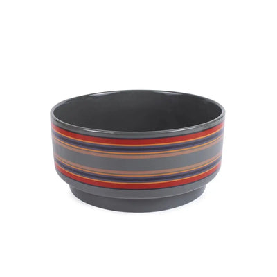 Pendleton Ceramic Dog Bowl Yakima Stripe One-Size Regular Dog Food Bowl K9 Outdoors