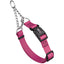 Biothane Adjustable Martingale Collar with Quick Release Buckle Passionfruit Pink Dog Collars Dogline