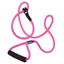 Round Nylon Slip Lead Pink 1 2" 6' Dog Leashes Dogline