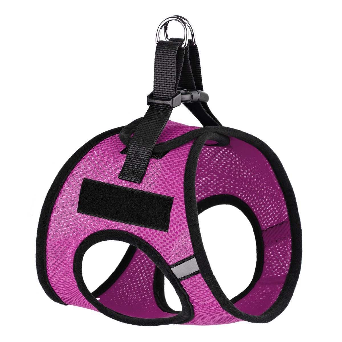 York Mesh Harness + Built-in Hook & Loop Fasteners Hot Pink Dog Harnesses Dogline