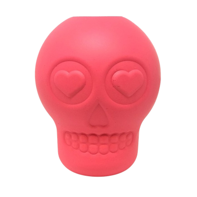Sugar Skull eDispenser Durable Rubber Chew Toy & Treat Dispenser LARGE PINK SKULL Rubber Dog Toys SodaPup/True Dogs, LLC