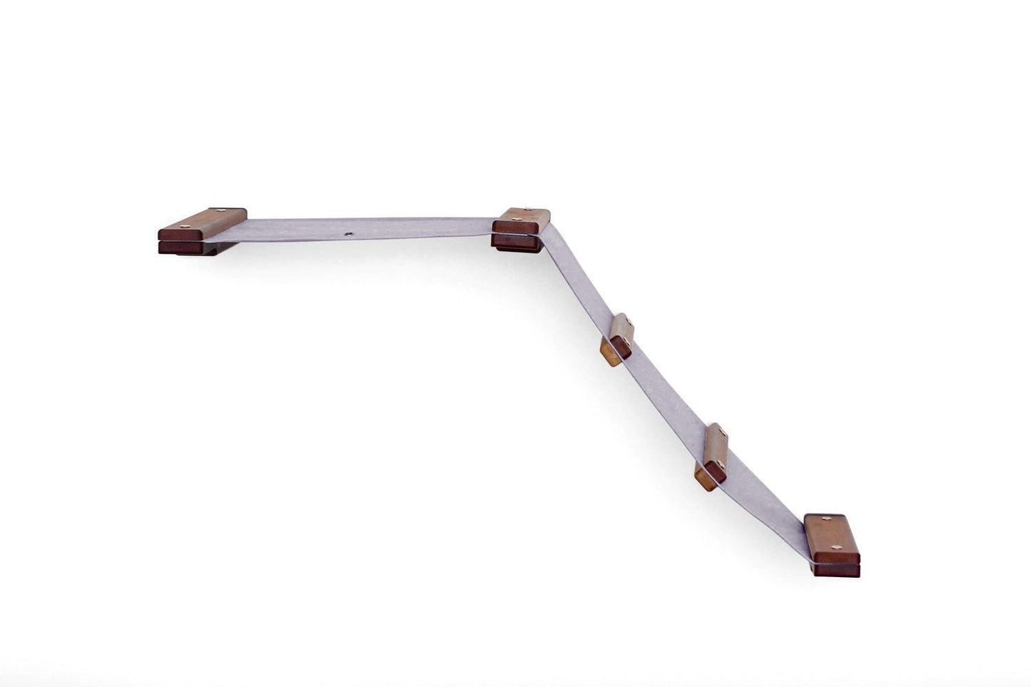 The Lift- Cat Hammock Bed English Chestnut Bamboo Charcoal Gray Canvas Cat Hammock Catastrophic Creations