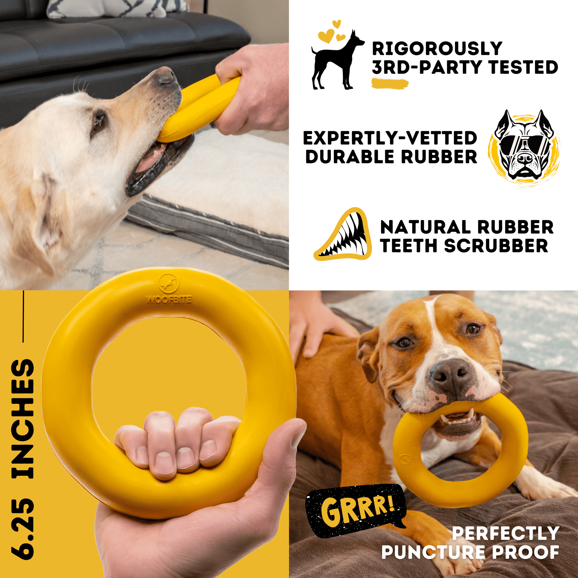 Power Ring Monster K9 Dog Toys