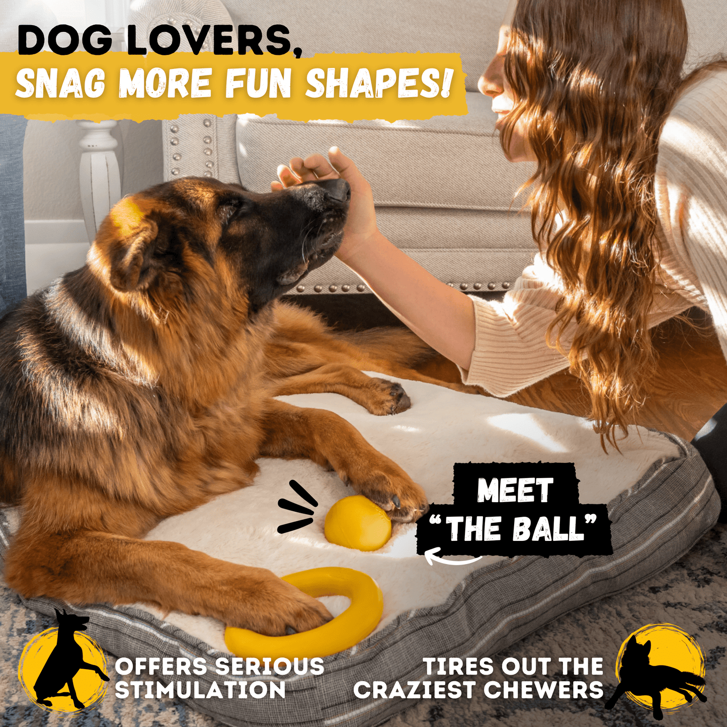 Power Ring Monster K9 Dog Toys