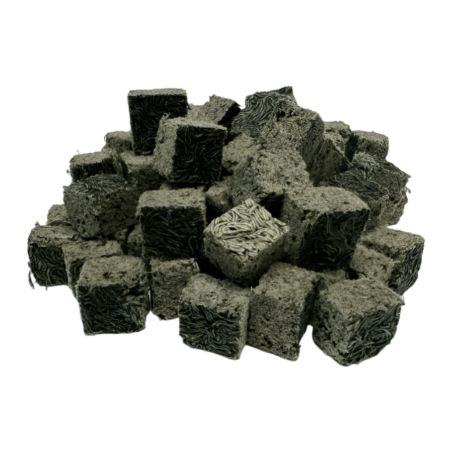 Super Cichlids Freeze-Dried Blackworms with Spirulina (All Natural, High Protein Fish Food) Fish Food Super Cichlids