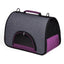Dual Color Collapsible Pet Carrier Purple Pet Carriers Dogline