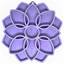 Mandala Softie eTray Shallow Slow Feeder with Suction Cups | USA Made Pastel Purple Mandala Softie ETRAY SodaPup/True Dogs, LLC