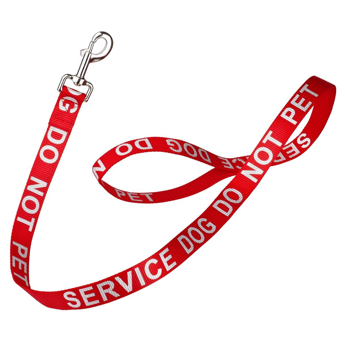 Reflective Nylon Dog Leash Red SERVICE DOG DO NOT PET Dog Leashes Dogline