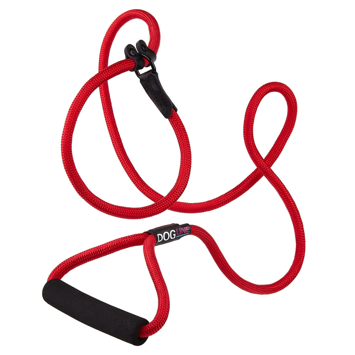 Round Nylon Slip Lead Red 1 2" 6' Dog Leashes Dogline