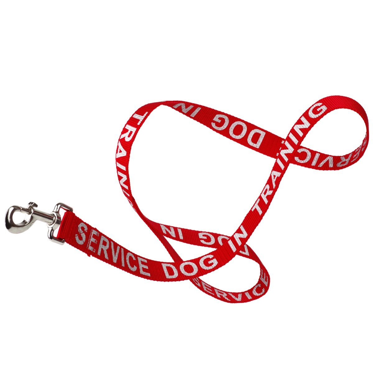 Reflective Nylon Dog Leash Red SERVICE DOG IN TRAINING Dog Leashes Dogline