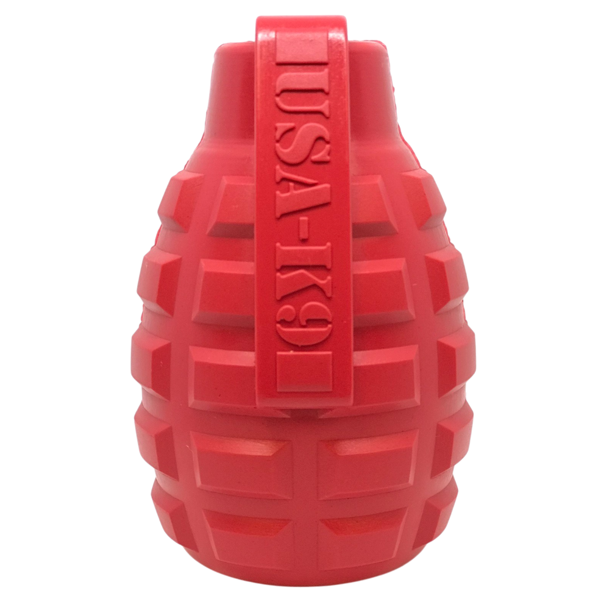 Grenade eDispenser Durable Dog Chew Toy & Treat Dispenser Rubber Dog Toys SodaPup/True Dogs, LLC