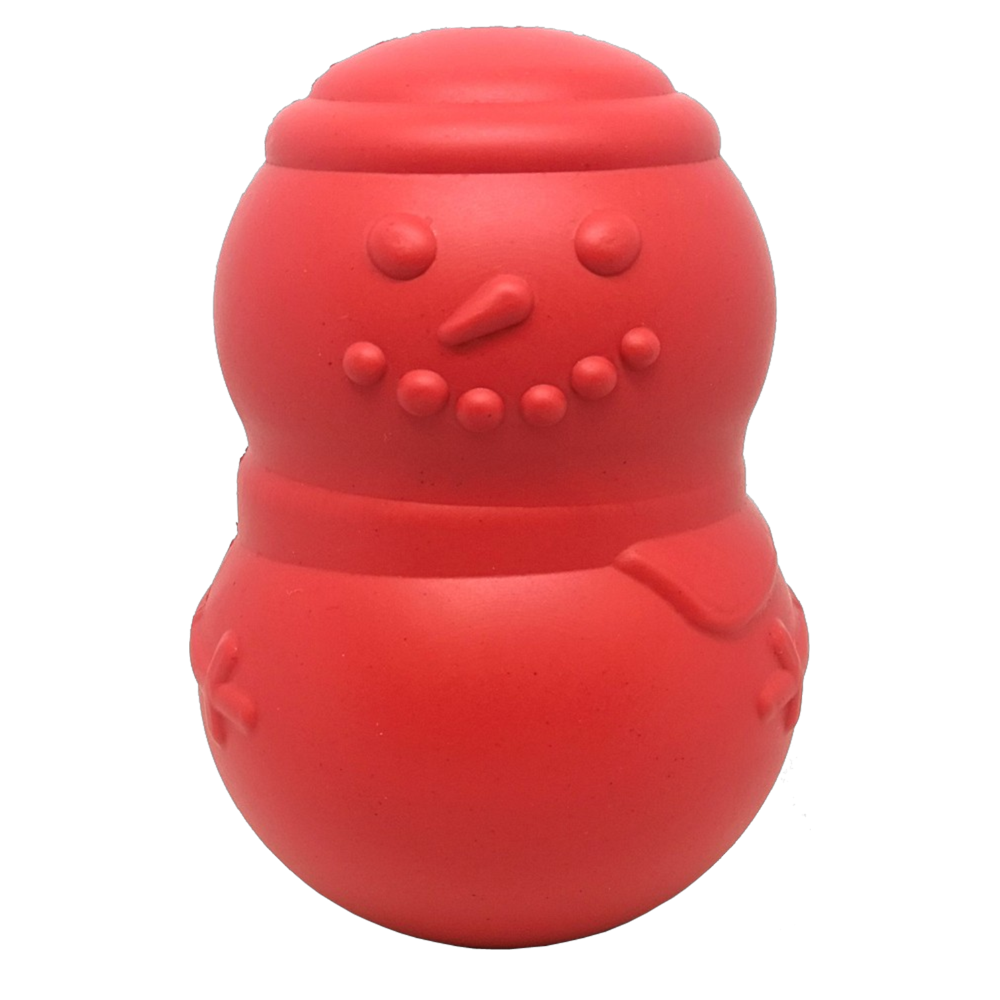 Snowman eDispenser Durable Rubber Chew Toy & Treat Dispenser Rubber Dog Toys SodaPup/True Dogs, LLC