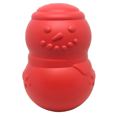 Snowman eDispenser Durable Rubber Chew Toy & Treat Dispenser Rubber Dog Toys SodaPup/True Dogs, LLC