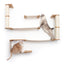 The Roman - A Wall Mounted Cat Scratcher Tree Cat Condo Catastrophic Creations