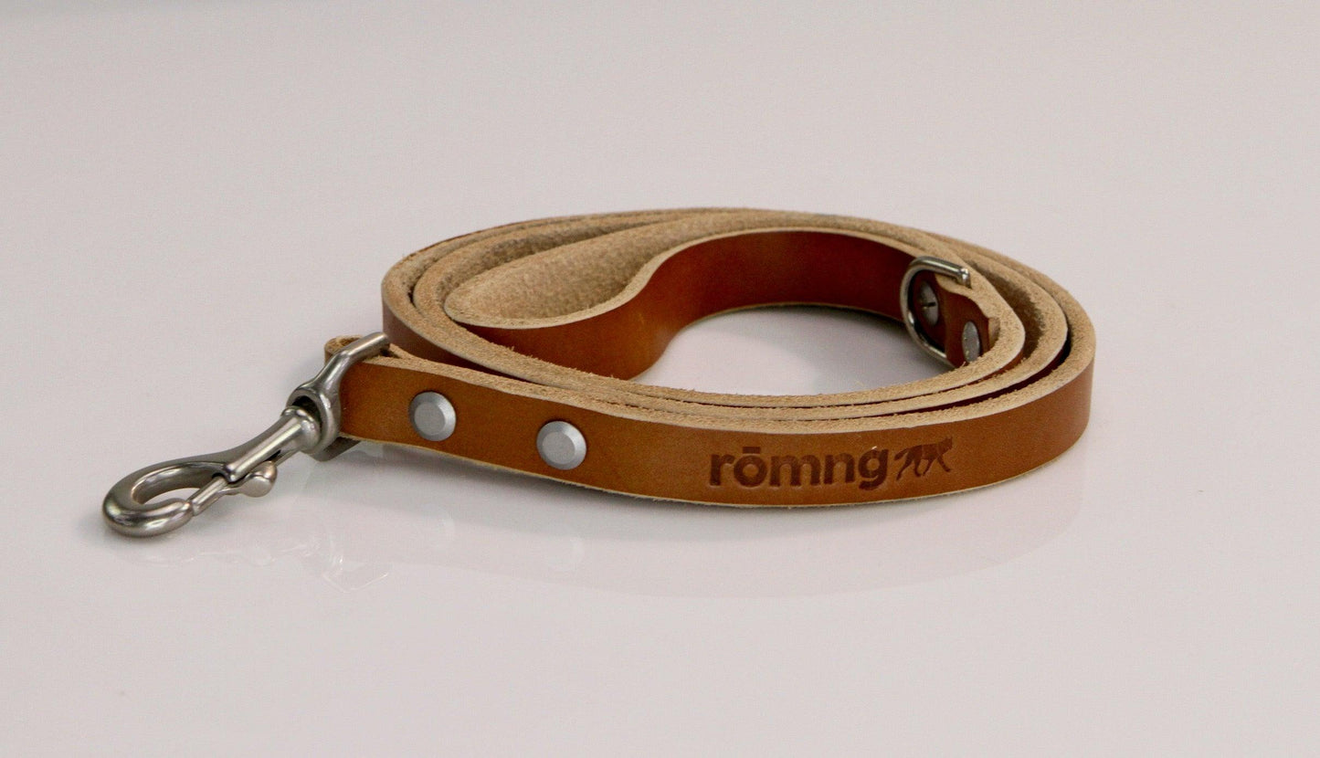 handmade leather dog leash Dog Leashes rōmng