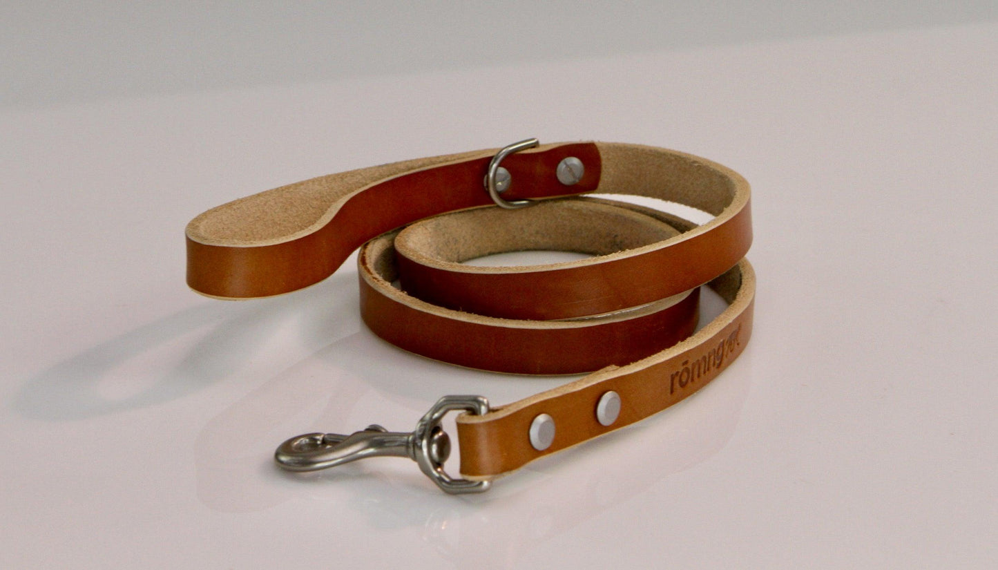 handmade leather dog leash Dog Leashes rōmng
