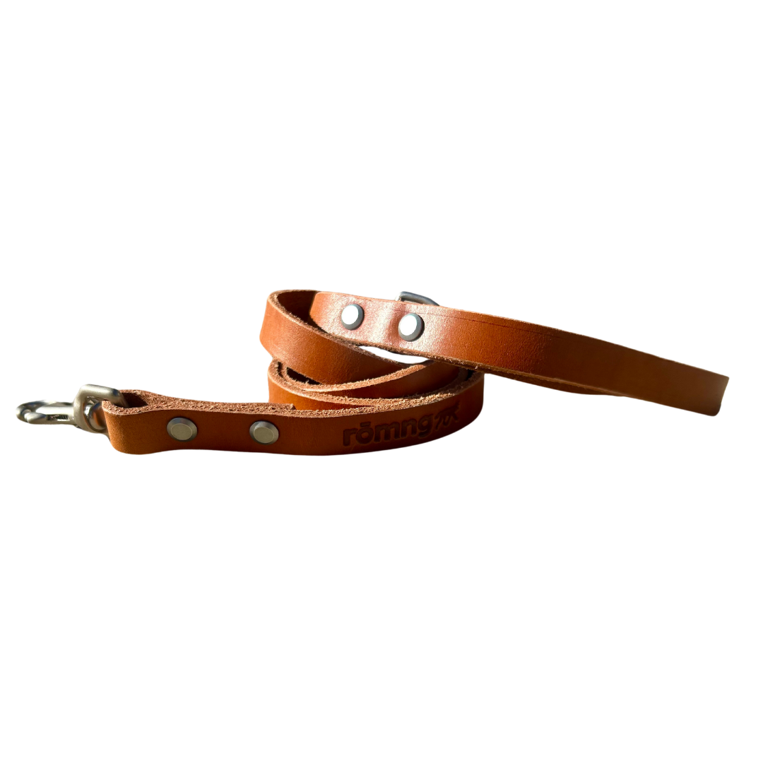 handmade leather dog leash Camel Dog Leashes rōmng